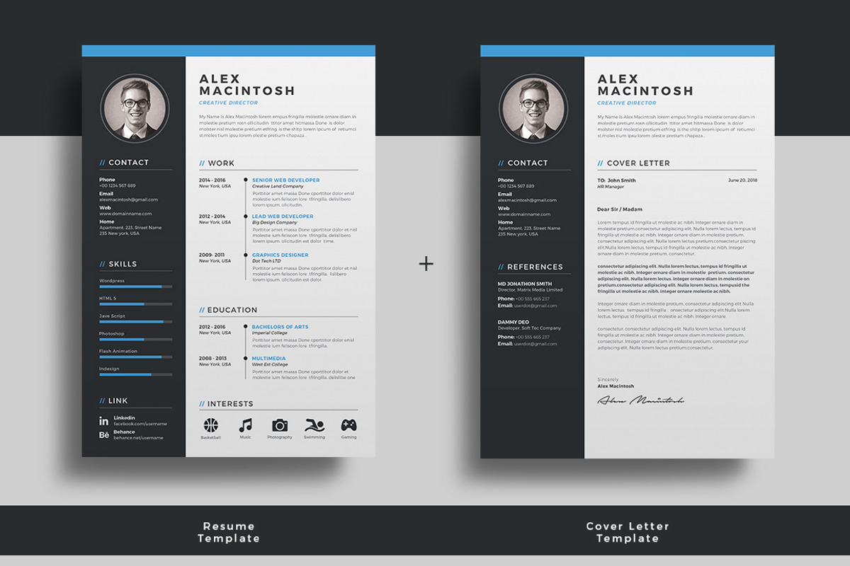 Resume Template / CV, a Resume Template by ThemeDevisers (Photo 2 of 6)