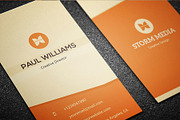 Minimal Corporate Business Card V3, a Business Card Template by PSD Storm (Thumbnail 1 of 5)