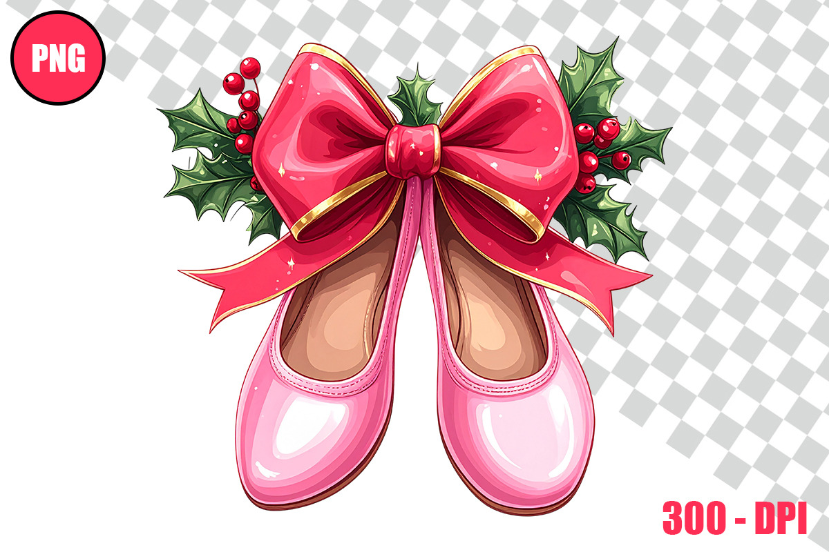 Christmas Ballet Slippers Cliparts, a Person Illustration by taramija (Photo 10 of 26)