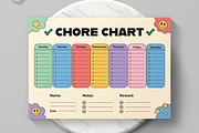 Chore Chart Landscape Template, a Stationery Template by MightyDesign (Thumbnail 3 of 6)
