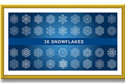 Set of Round Snowflakes With Winter, a Texture Illustration by FineArtStudio (Thumbnail 2 of 3)
