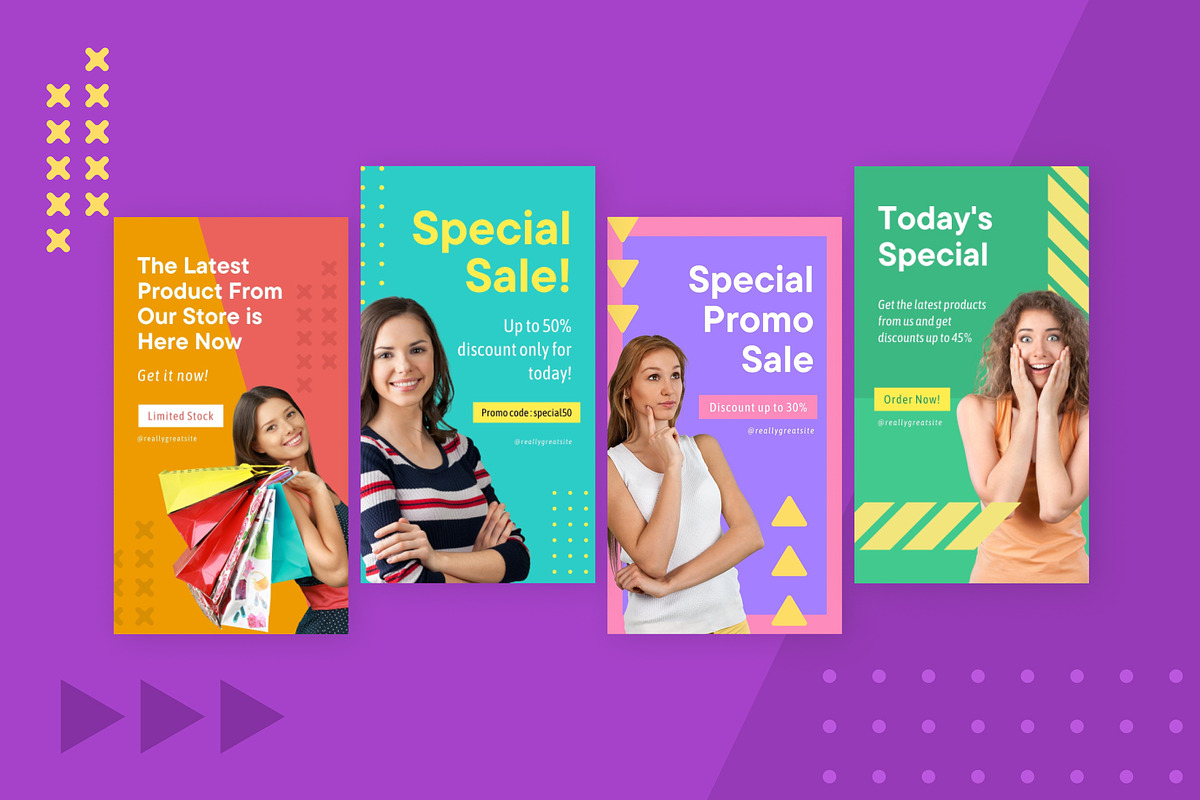 Playful Promo Banner Canva Template, a Social Media Template by Brandearth RRGraph (Photo 6 of 8)