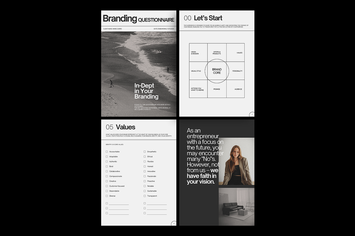 DANA Branding Questionnaire, a Magazine Template by Aire Studio (Photo 9 of 11)