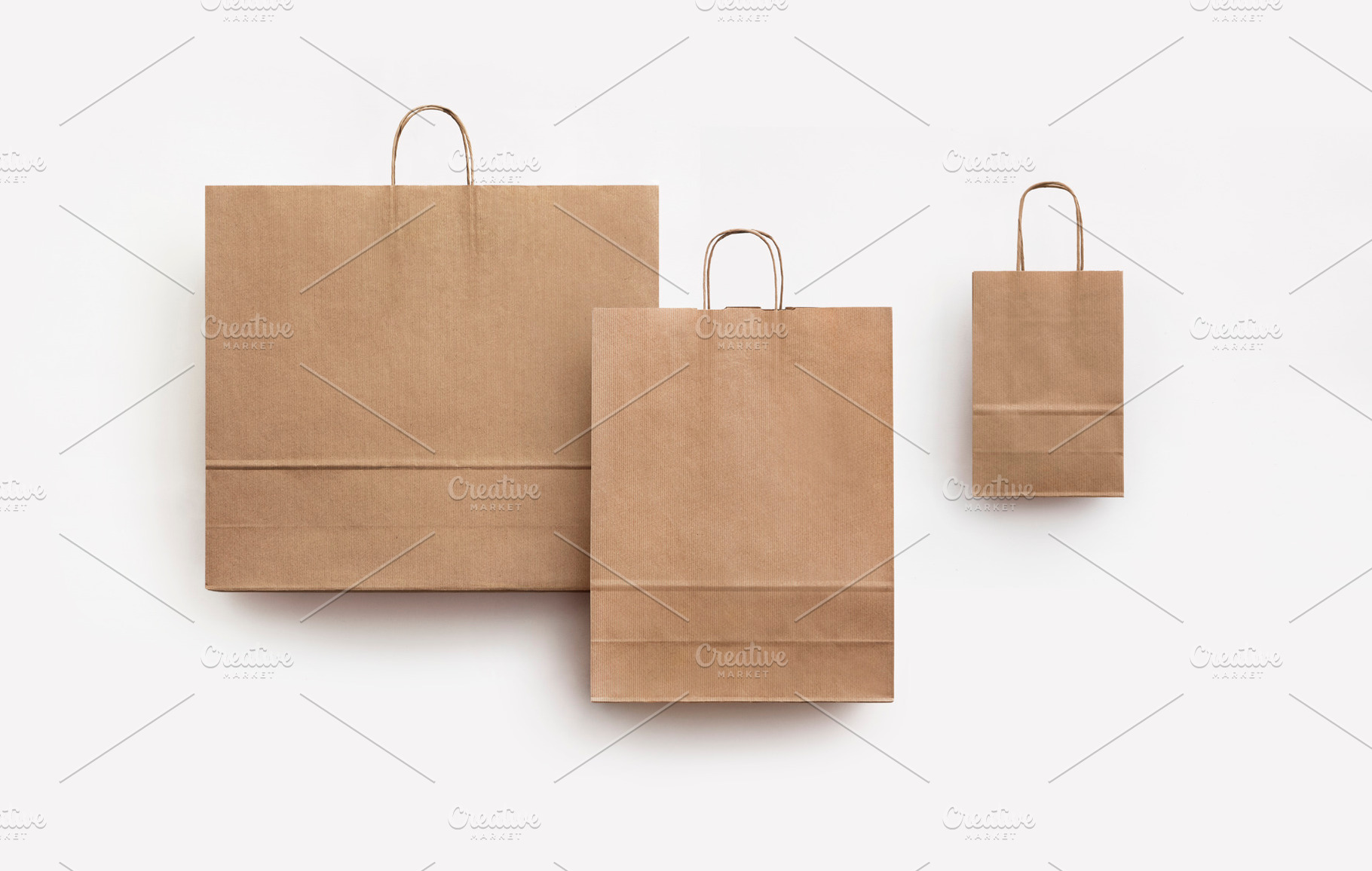 set of three brown kraft paper bags, a Beauty & Fashion Photo by UN-BRANDED