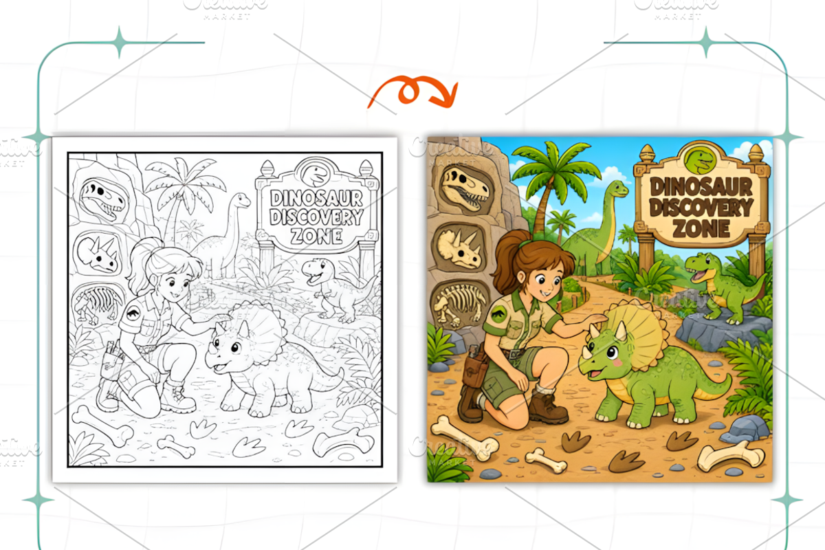 Cozy Zoo Life Bold Easy Coloring, an Animal Illustration by Coco Bloom (Photo 3 of 8)