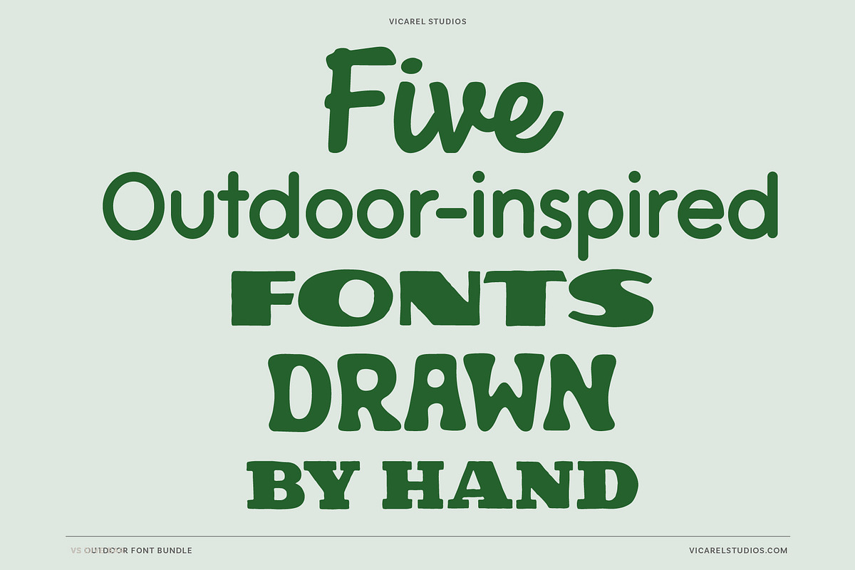 National Park Font Bundle, a Handwritten Font by Vicarel Studios (Photo 2 of 31)