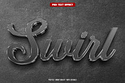 Swirl 3D editable text effect, a Layer Style Add-On by Hello Muh (Thumbnail 1 of 2)