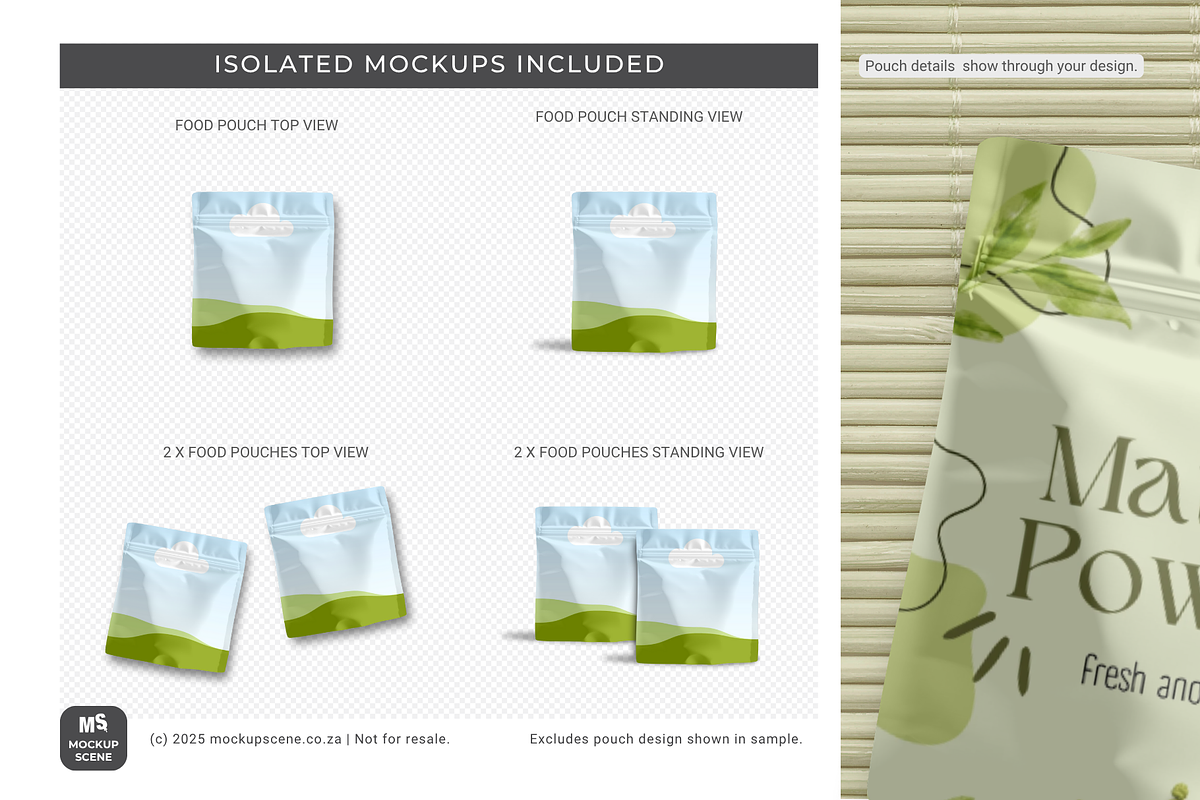Food Pouch Canva Mockup Square, a Product Mockup by Mockup Scene (Photo 4 of 9)