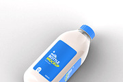 Realistic Milk Bottle Mock-up, a Print Template by Propex (Thumbnail 2 of 9)