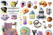 Hygge cozy elements, a Decorative Illustration by fiolika (Thumbnail 3 of 6)