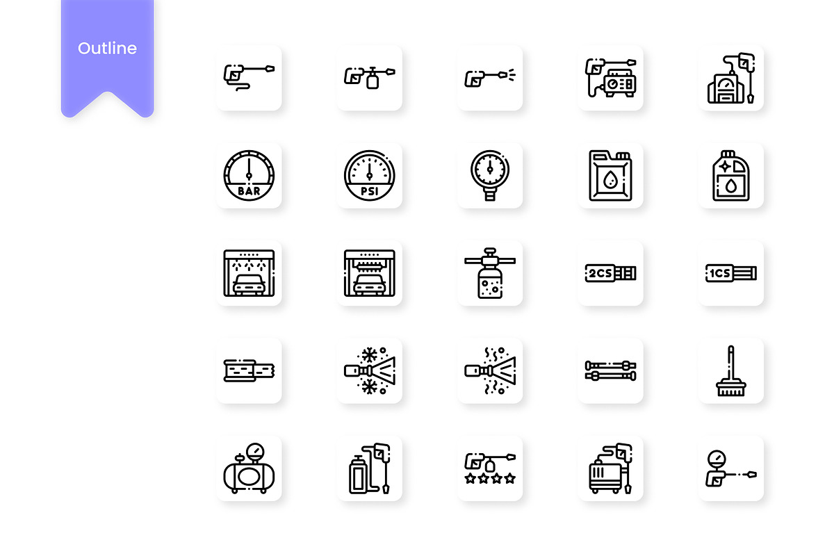 Power Washing Icons, a Duotone Icon by HacaStudio (Photo 2 of 3)