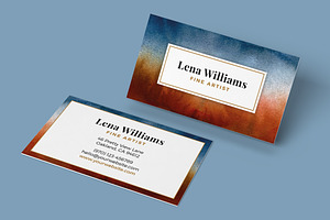 Watercolor Business Card Artwork