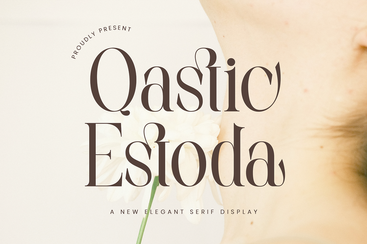 Qastic Estoda - Elegant Serif Font, a Serif Font by Aqeel_Art (Photo 1 of 12)