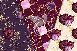 Wild Roses Digital Paper