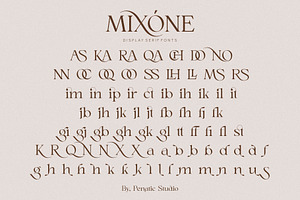 Mixone _ Display Serif Font