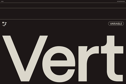 Vert Variable, a Sans Serif Font by ggdesign.it