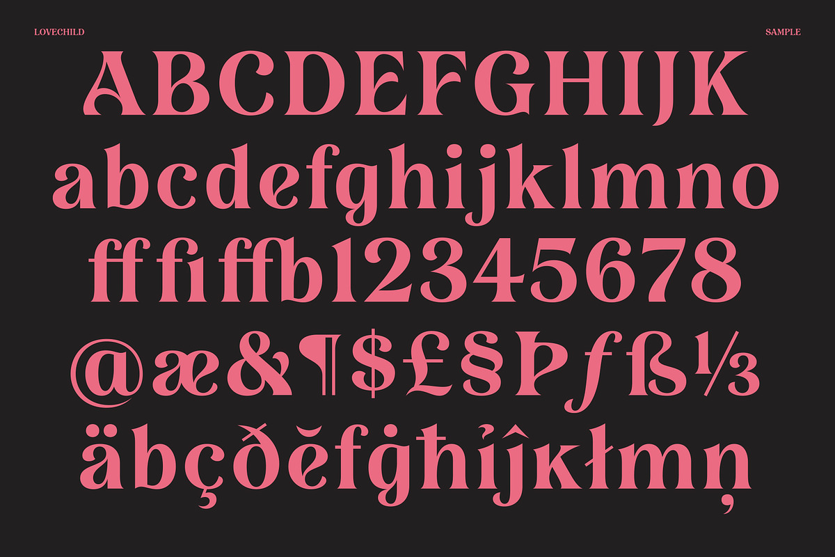 Lovechild, a Font by Simon Walker (Photo 3 of 10)