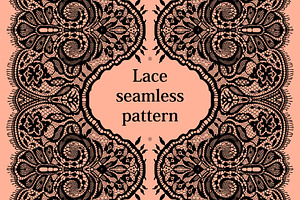 Lace seamless pattern.