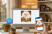 Christmas Baby Shower Food Canva, a Marketing Template by KennedyStudio (Thumbnail 3 of 6)