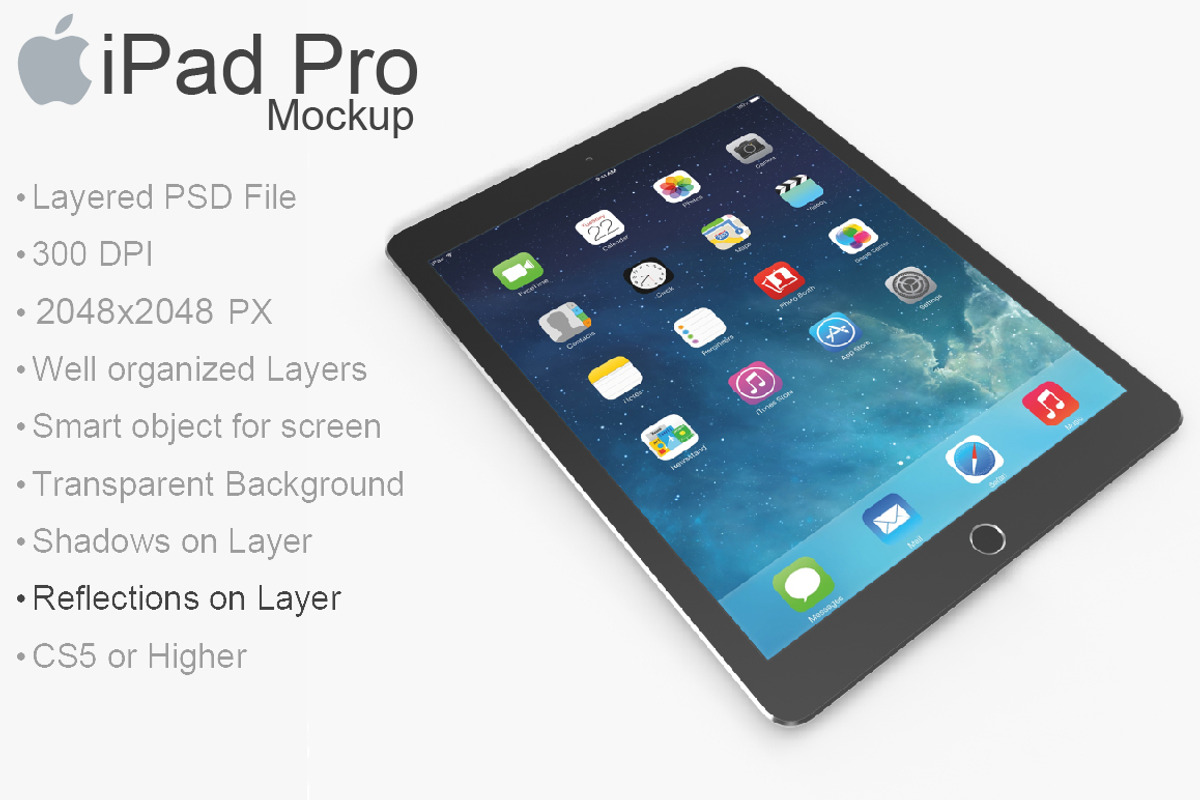 Ipad Pro Silver Mockup, an iPad Mockup by PSD Mockups (Photo 2 of 6)