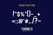 TORONTO DISPLAY FONT, a Sans Serif Font by Alphabet Agency (Thumbnail 6 of 6)