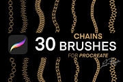 30 Procreate Chains Brushes Set, a Brush Add-On by LiuBi Art (Thumbnail 1 of 4)