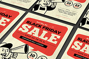 Retro Black Friday Flyer, a Flyer Template by Tokosatsu (Thumbnail 4 of 4)