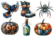 Whimsy Halloween Clipart, an Illustration by Designworld (Thumbnail 2 of 6)