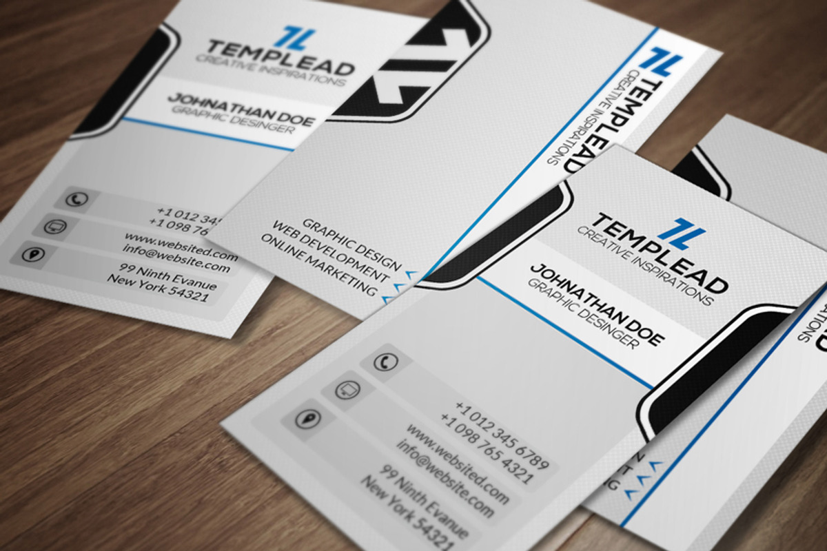 Corporate Business Card CM089, a Business Card Template by annozio (Photo 1 of 4)