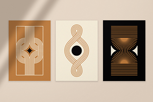 Modern Lines. Vector Abstract Prints