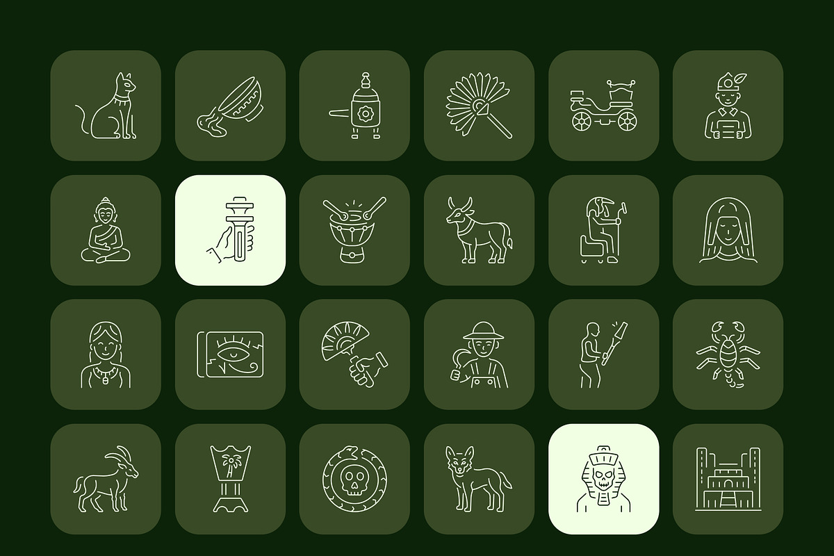 1390 Cultural and Historical Icons, an Outline Icon by Prosymbols (Photo 11 of 25)