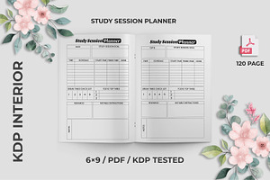 Study Session Planner For Kdp