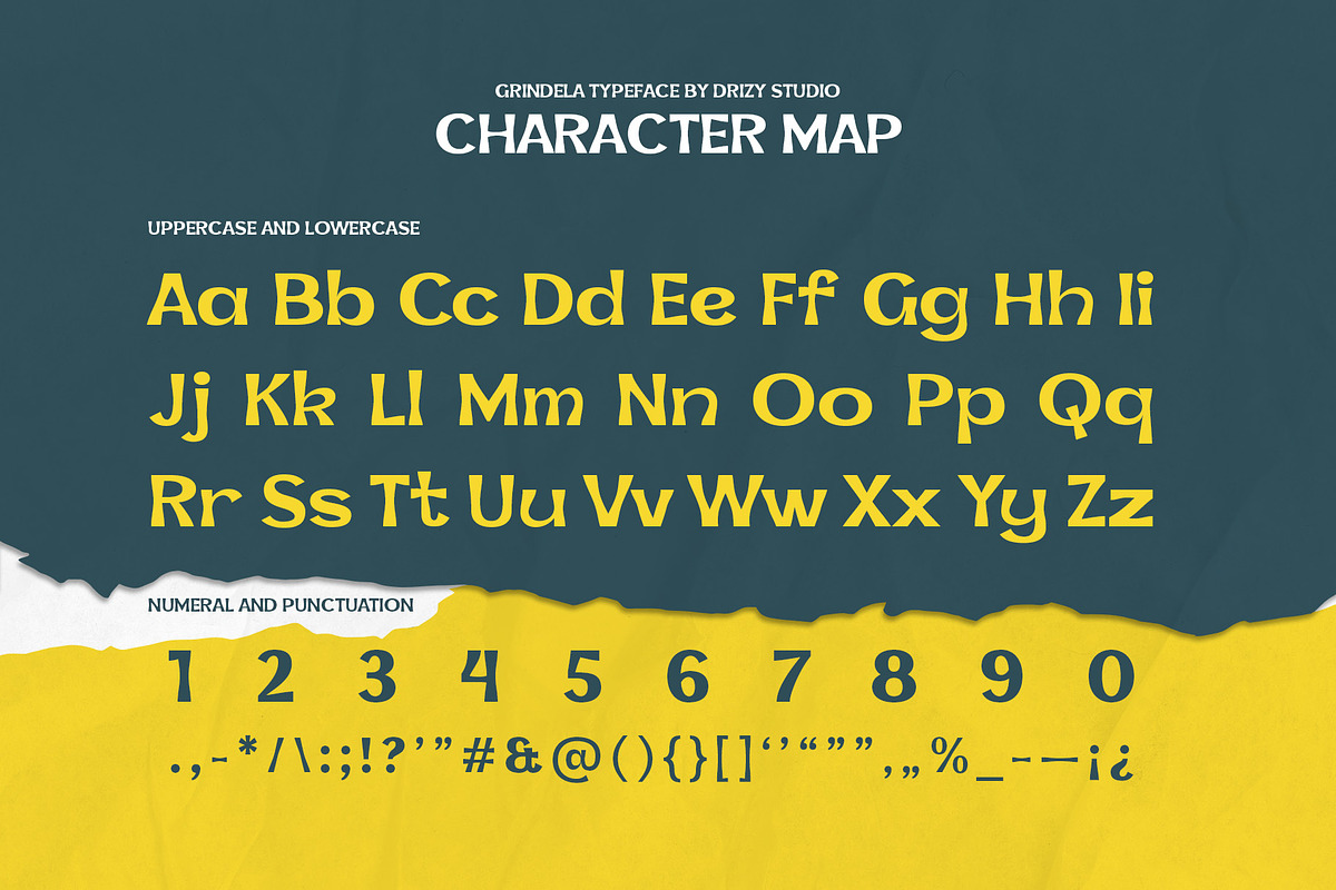 Grindela - Expanded Retro Font, a Sans Serif Font by Drizy (Photo 4 of 10)
