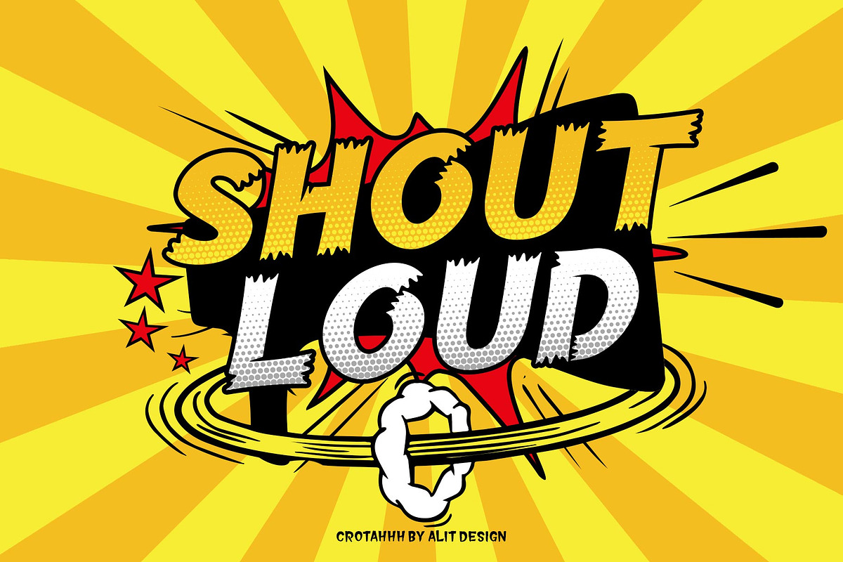 The Crotah Comic Style Font, a Sans Serif Font by alit design (Photo 10 of 16)