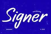 Signer, a Script Font by Pinisi ART (Thumbnail 1 of 10)