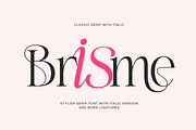 Brisme - Modern Luxury Serif Font, a Serif Font by Pixesia Studio (Thumbnail 1 of 12)
