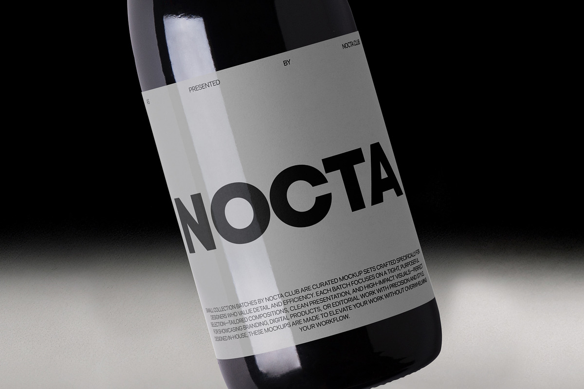 Wine Bottle Mockup Collection NC-25, a Product Mockup by NOCTA SUPPLY (Photo 4 of 4)