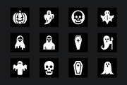 Halloween Ghost Icons Pack, a Solid Icon by Vectorium Studio (Thumbnail 5 of 7)