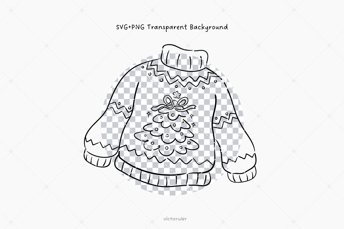Hand Drawn Sweaters Clipart, a Seasonal Illustration by Victoruler (Photo 4 of 5)