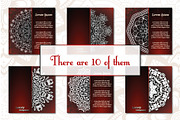 Vintage greeting cards with mandala, a Business Card Template by BEZIL-ART (Thumbnail 5 of 7)