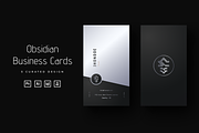 Obsidian - Stylish Business Cards, a Business Card Template by Ctrl space studio (Thumbnail 1 of 9)