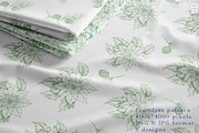 Poinsettia pattern Toile de Jouy, a Pattern Graphic by AnaGuziiArt (Thumbnail 7 of 8)