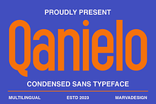 Qanielo - A Modern Condensed Font