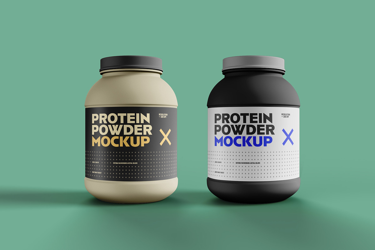 Food Supplement Plastic Jar Mockup, a Cups & Container Mockup by dpi (Photo 7 of 14)