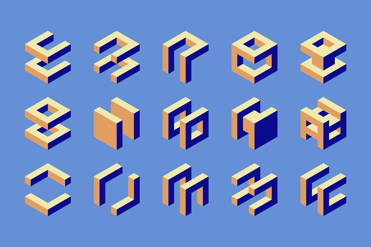 Blockscape - Isometric Shapes, an Object Graphic by Léo Alexandre (Photo 5 of 18)