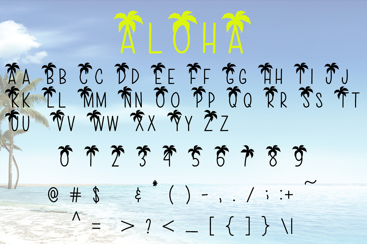 Aloha OTF & TTF preview 2