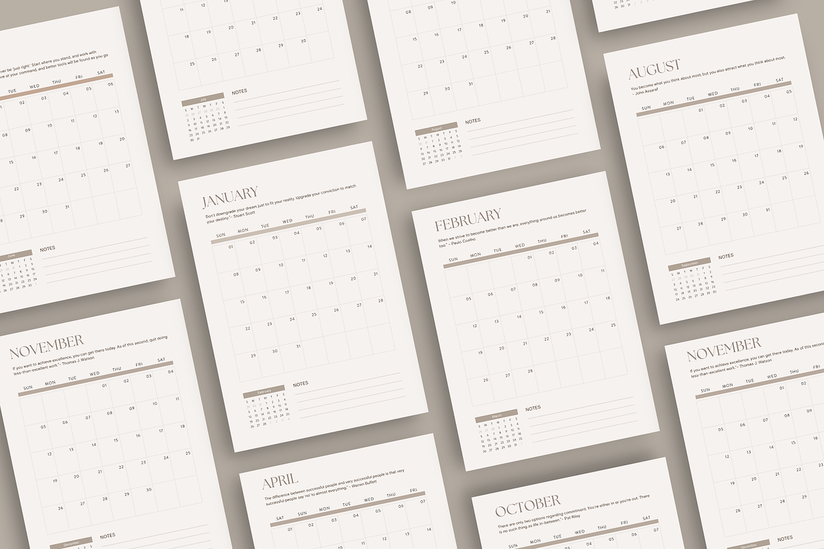 Goal Planner Workbook, Vision board, a Brochure Template by Design Lush Studio (Photo 5 of 7)