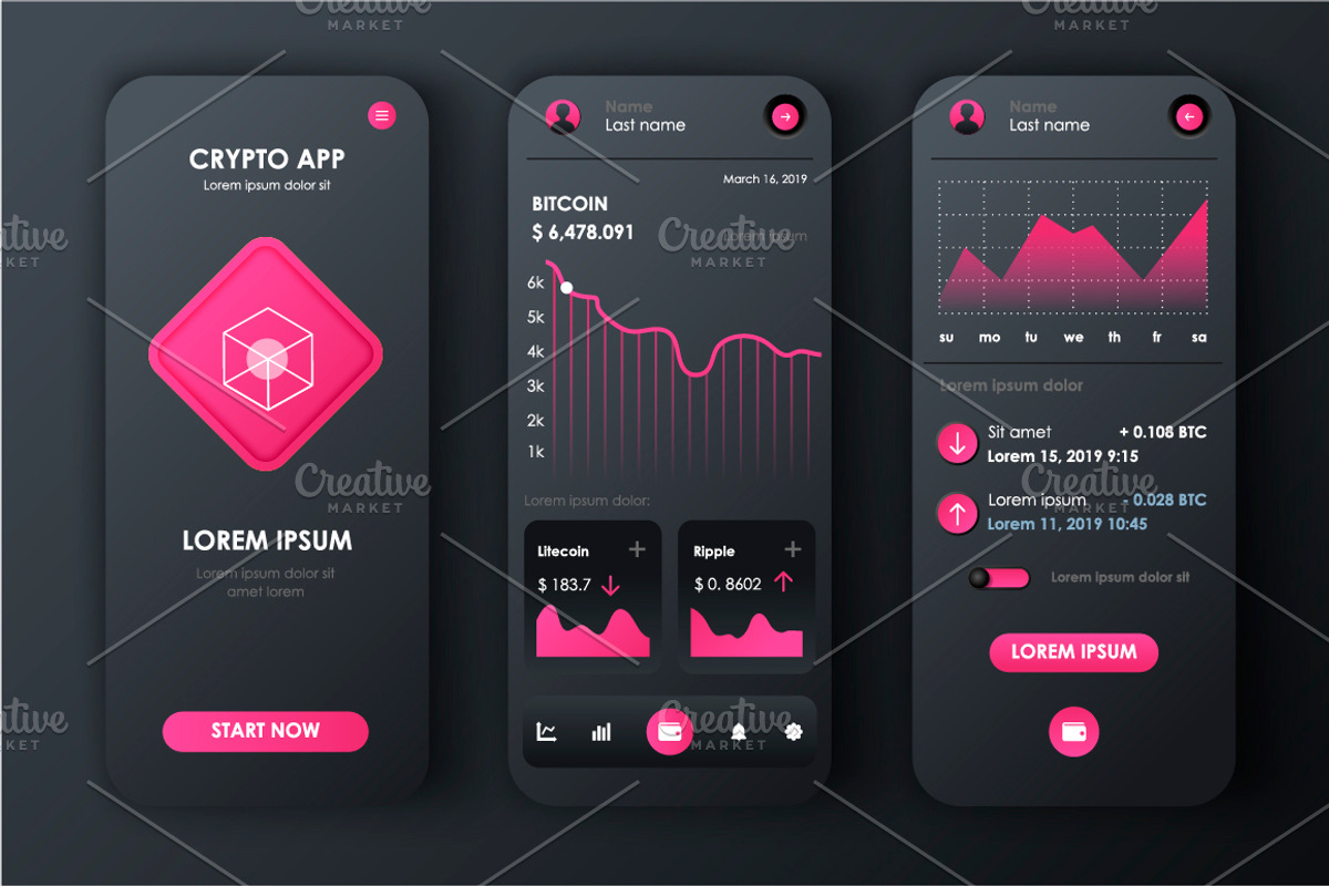 Unique Mobile App UI Kit, an App Template by alexdndz (Photo 28 of 36)