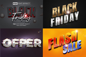 3D Text Effect Sale Style