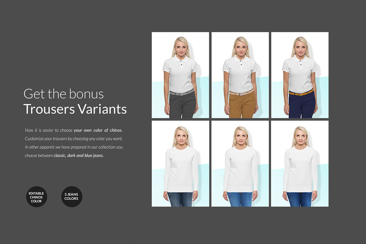 Women Sweatshirt Mock-ups Set DEMO, a Books & Magazine Mockup by Apparel_Mockups (Photo 17 of 24)